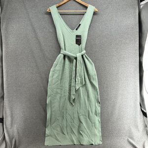 Forever 21 Dress Women's 3X Green Knit Belted NEW